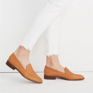 Madewell Frances Skimmer Leather Flats English Saddle Loafers Size 10